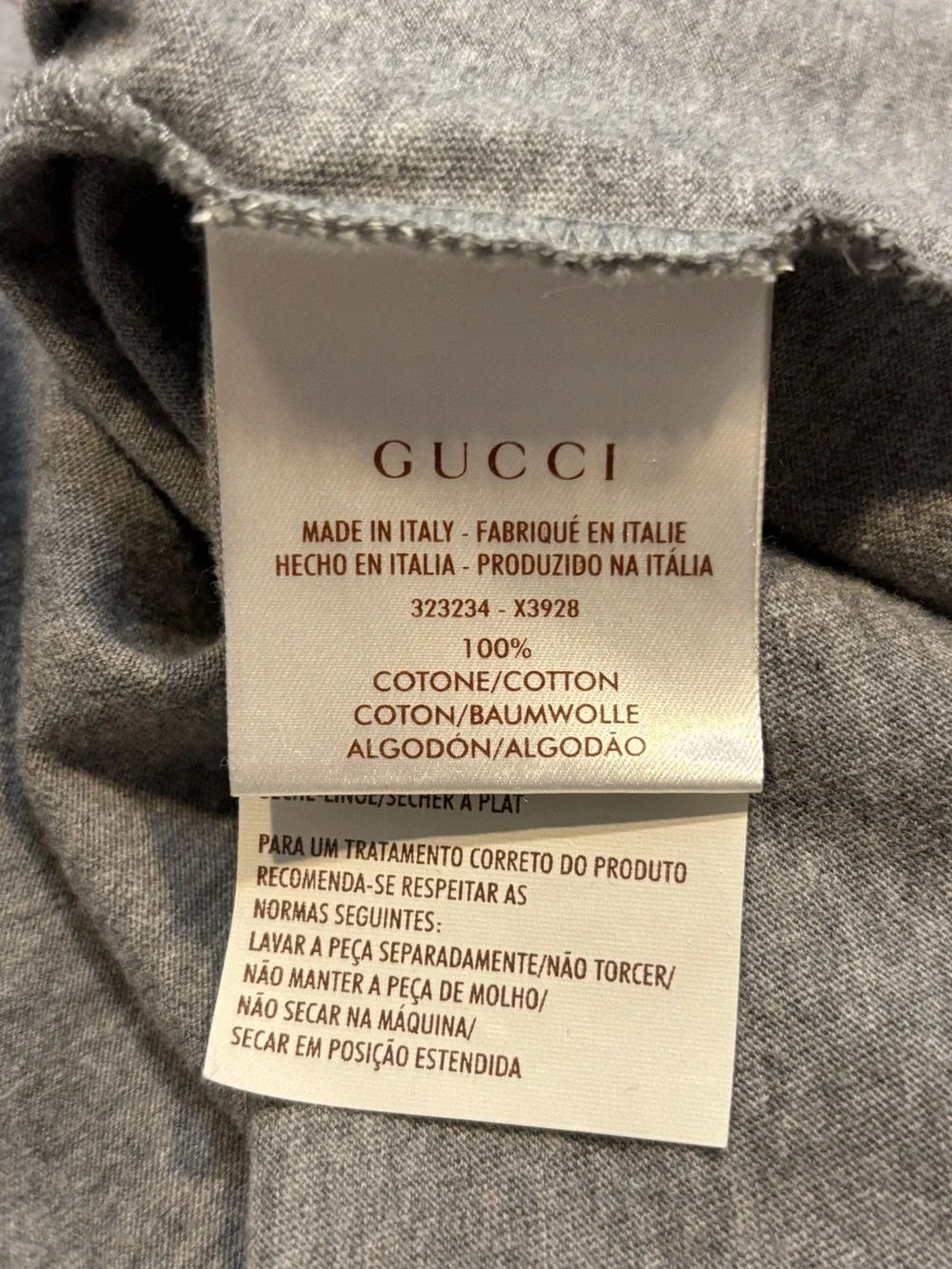 Gucci Firenze Gray Runway Tshirt